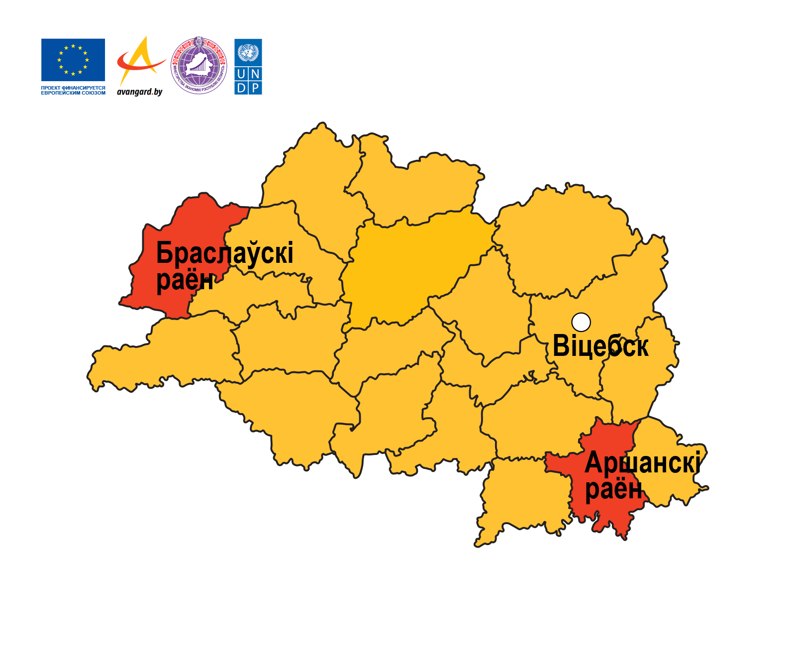 map regions Viciebsk